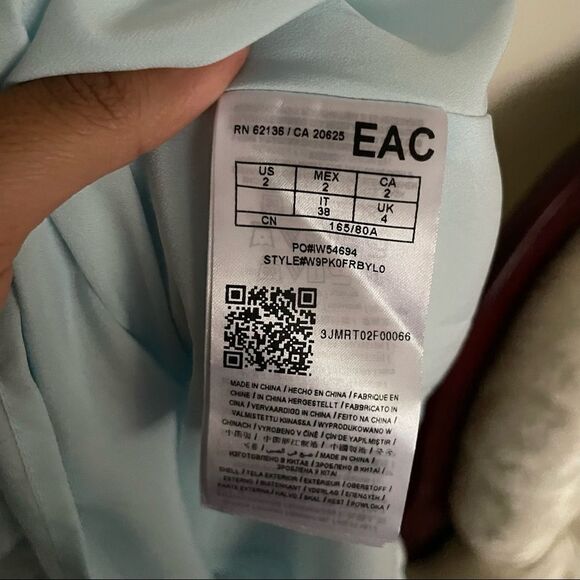 Guess Avah Printed Popover Dress (2, Spa Blue) - Picture 4 of 5